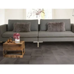 Leather PVC Floor Tile Colors 6 tiles 5mm x 20x20 Inches