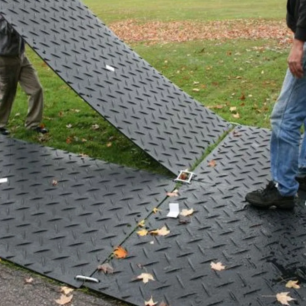 Mat-Pak Ground Protection Diamond Tread Clear 1/2 Inch x 3x8 Ft.