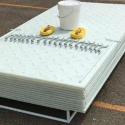 Mat-Pak Ground Protection Diamond-VersaMat Clear 1/2 Inch x 3x8 Ft.