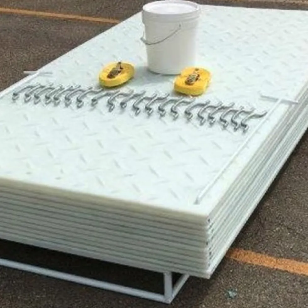 Mat-Pak Ground Protection Diamond-VersaMat Clear 1/2 Inch x 3x8 Ft.