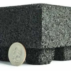 Max Playground Rubber Tile Black 2.5 inch x 2x2 Ft. with Quad Blok