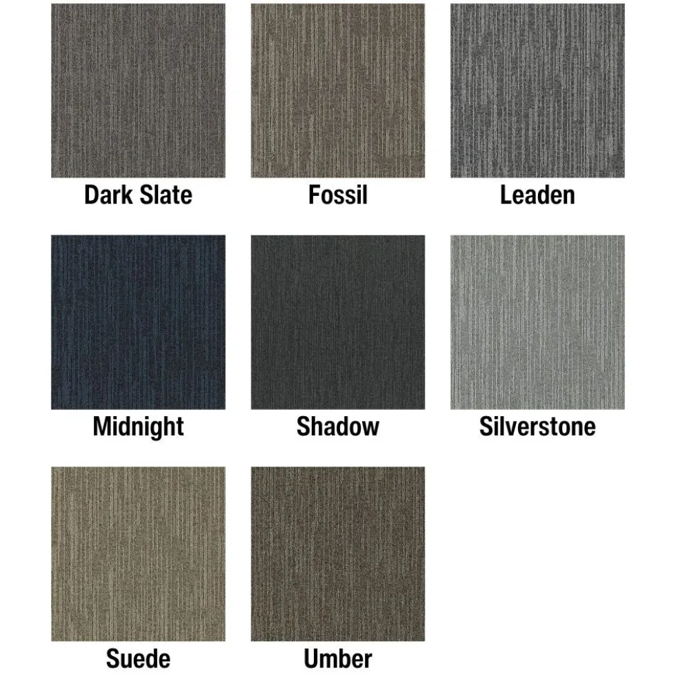 Overdrive Commercial Carpet Tile .30 Inch x 50x50 cm per Tile