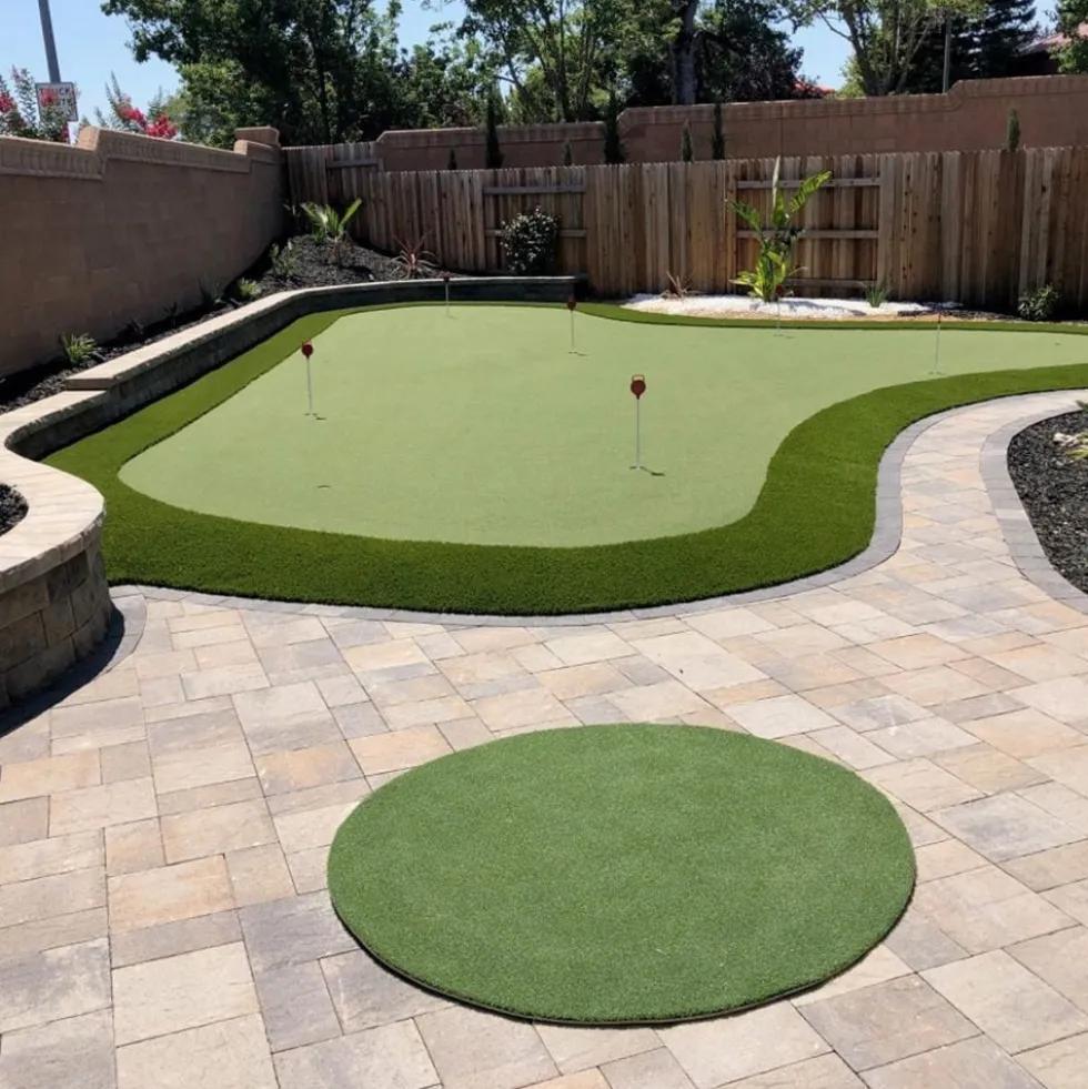 Perfect Putt Artificial Grass Turf Roll 9/16 Inch x 15 Ft. Wide Per SF