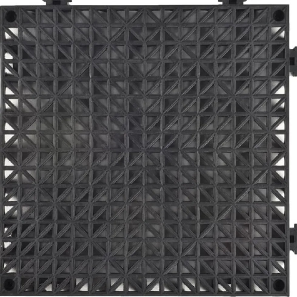 Perforated Tile - Heavy Duty - 3/4 Inch Black