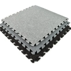 Plush Comfort Carpet Tile 5/8 Inch x 10x10 Ft. Kit Beveled Edges