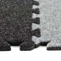 Plush Comfort Carpet Tile 5/8 Inch x 10x10 Ft. Kit Beveled Edges