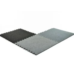 Plush Comfort Carpet Tile 5/8 Inch x 20x20 Ft. Kit Beveled Edges