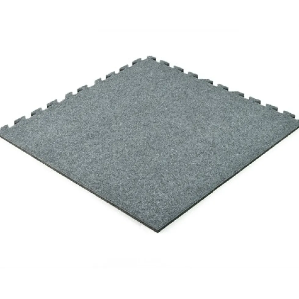 Plush Comfort Carpet Tile 5/8 Inch x 20x30 Ft. Kit Beveled Edges
