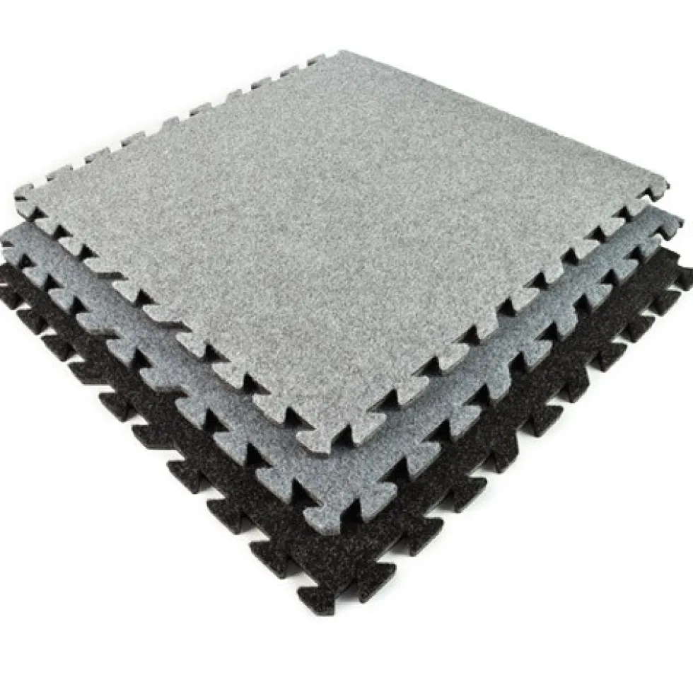 Plush Comfort Carpet Tile 5/8 Inch x 20x30 Ft. Kit Beveled Edges
