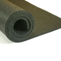 Plyometric Rubber Roll Geneva 1/2 Inch Black Per SF