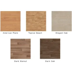 Portable Dance Floor Seamless Wood Grain Cam Lock 1/2 Inch x 3x3 Ft.