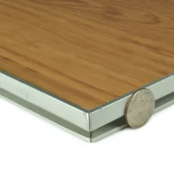 Portable Dance Floor Seamless Wood Grain Cam Lock 1/2 Inch x 3x3 Ft.