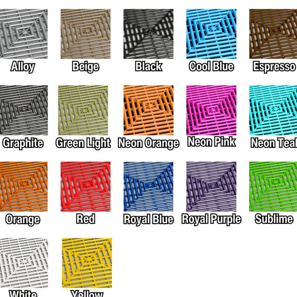RaceDeck Free-Flow Garage Floor Tile 1/2 Inch x 1x1 Ft.