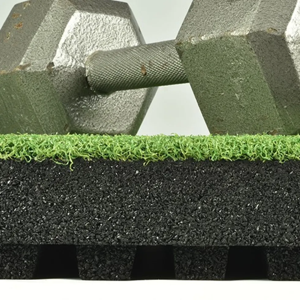 RageTurf dBTile 2.5 Inch x 24x24 Inches with Quad Blok