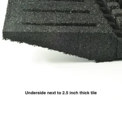 Reducer for dBTile and Max Playground Tile Black 2.5 x 48x8 Inch