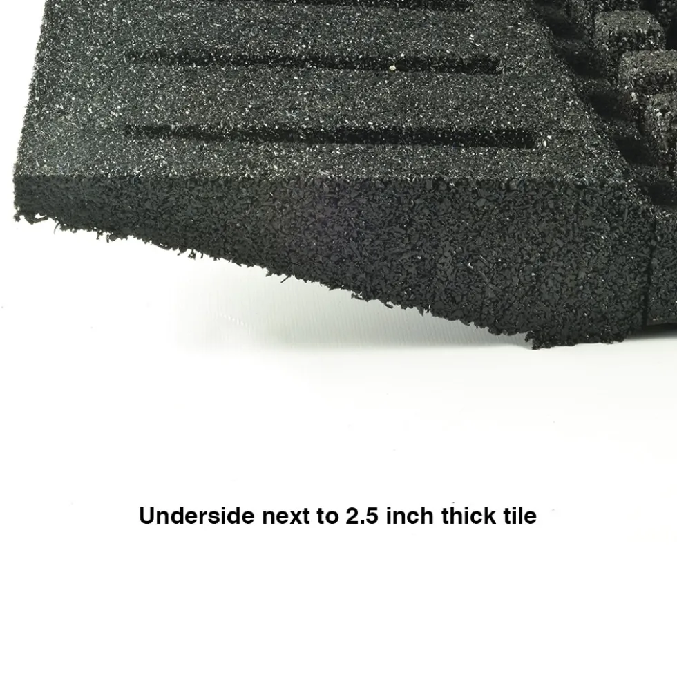 Reducer for dBTile and Max Playground Tile Black 2.5 x 48x8 Inch