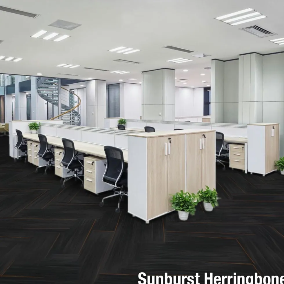 Reverb Commercial Carpet Planks 1/4 Inch x 12x48 Inches Carton of 14