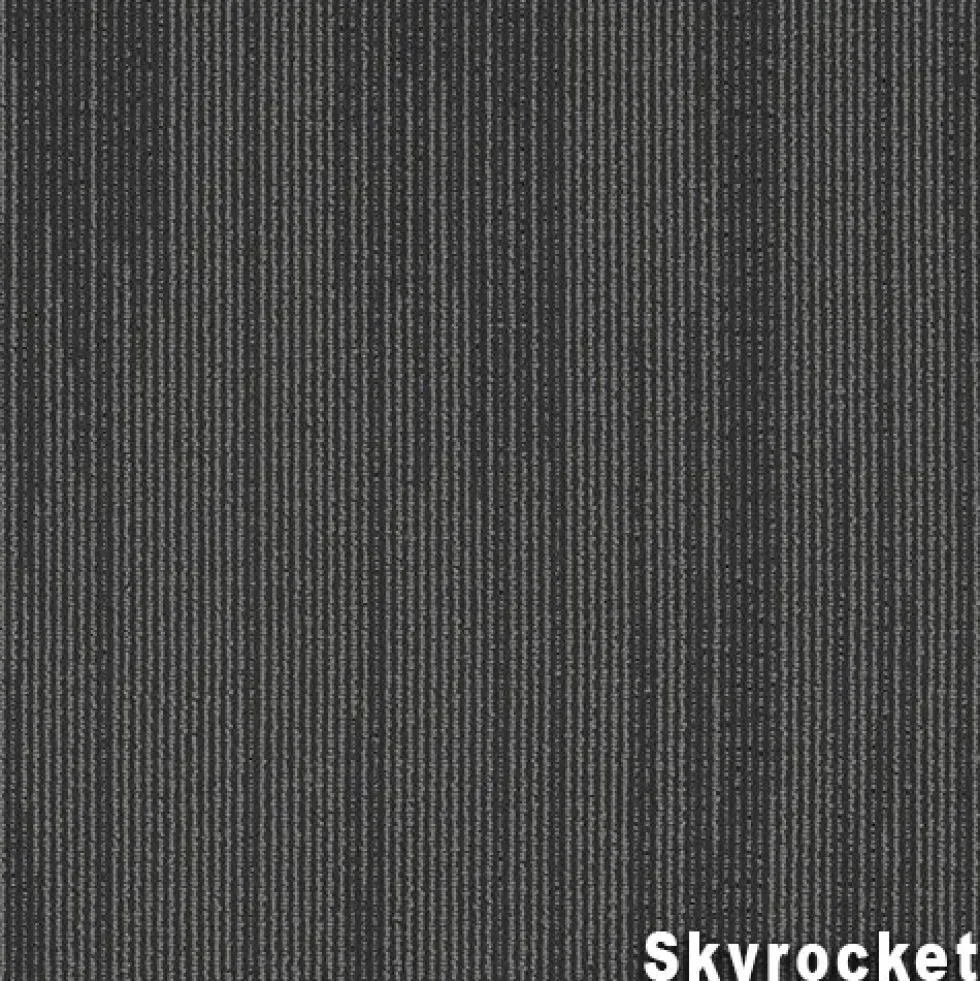 Reverb Commercial Carpet Tiles 1/4 Inch x 24x24 Inches Carton of 18