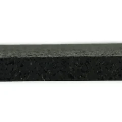 Rolled Rubber Pacific Black 1/4 Inch 10 LF