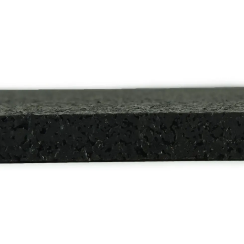 Rolled Rubber Pacific Black 1/4 Inch 10 LF