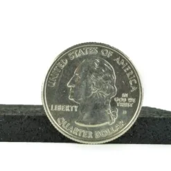 Rolled Rubber Sport 1/4 Inch Black Per SF