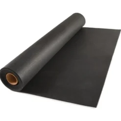 Rolled Rubber Sport 1/4 Inch Black Per SF