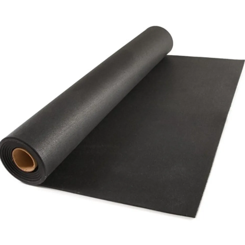 Rolled Rubber Sport 1/4 Inch Black Per SF