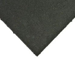 Rubber Flooring Roll Geneva 1/2 Inch Black Per SF