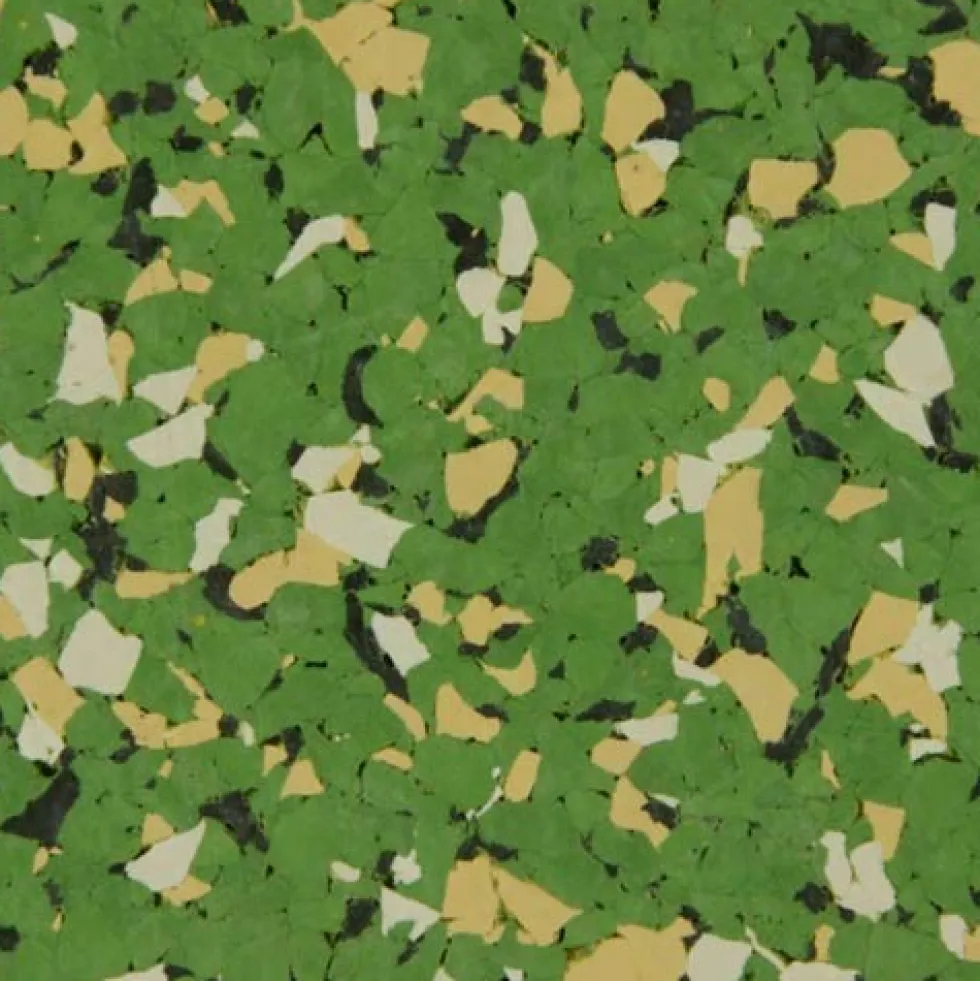Rubber Flooring Tiles Nuclear 3/8 Inch x 3x3 Ft.