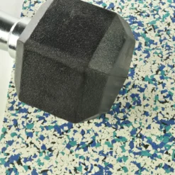 Rubber Flooring Tiles Nuclear 3/8 Inch x 3x3 Ft.