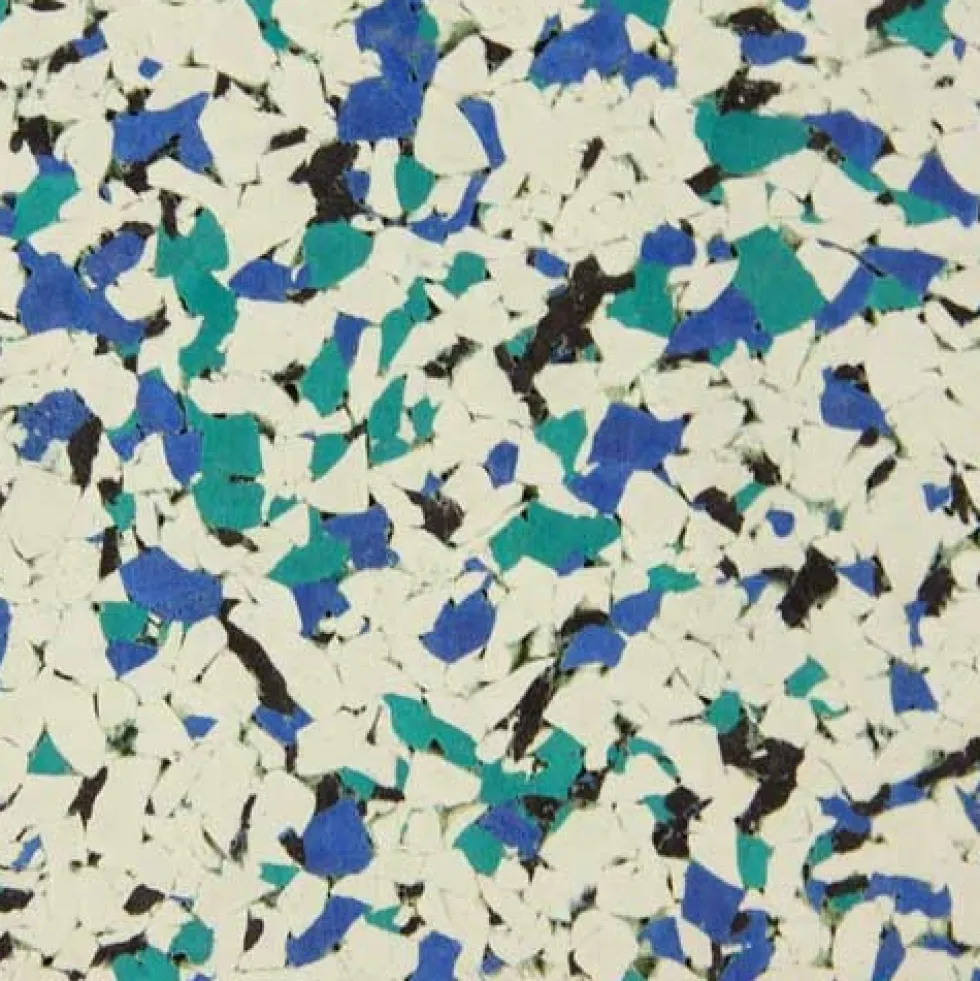 Rubber Flooring Tiles Nuclear 1/4 Inch x 3x3 Ft.
