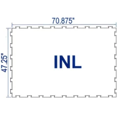 Rubber Horse Stall Mat Classic Interlocking 3/4 Inch x 4x6 Ft. Custom Per SF