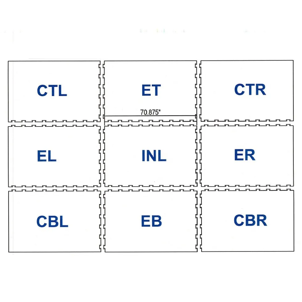 Rubber Horse Stall Mat Classic Interlocking 3/4 Inch x 4x6 Ft. Custom Per SF