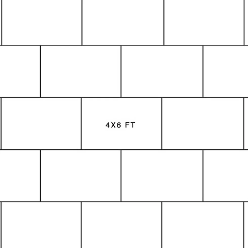 Rubber Mat 4x6 Ft x 3/4 Inch Black Trued