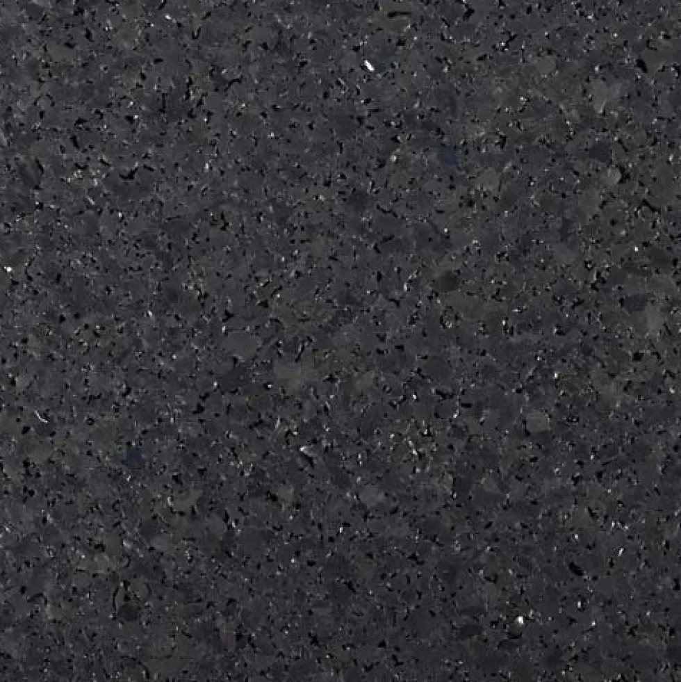 Rubber Tile Interlocking Black 1/2 Inch x 2x2 Ft. Pacific