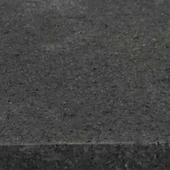 Rubber Tile Interlocking Black 1/2 Inch x 2x2 Ft. Pacific