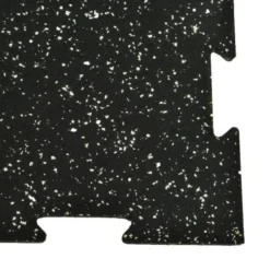 Rubber Tile Interlocking 10% Color Pacific 1/2 Inch x 2x2 Ft.