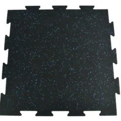 Rubber Tile Interlocking 10% Color Pacific 1/2 Inch x 2x2 Ft.