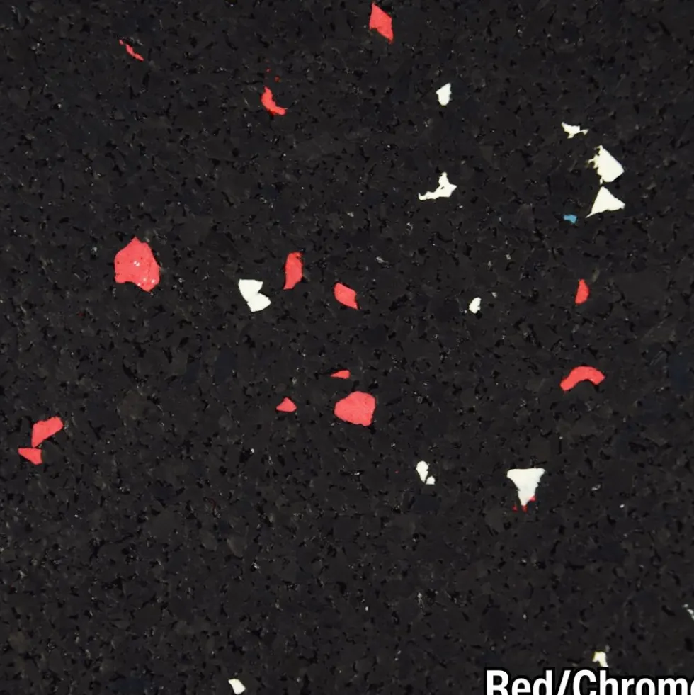 Rubber Tile Interlocking 10% Color CrossTrain 8 mm x 2x2 Ft. Pacific