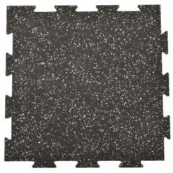 Rubber Tile Interlocking 10% Color CrossTrain 8 mm x 2x2 Ft. Pacific
