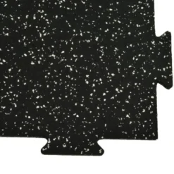 Rubber Tile Interlocking 10% Color 1/4 Inch x 2x2 Ft. Pacific