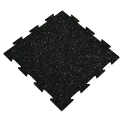 Rubber Tile Interlocking 10% Color 1/4 Inch x 2x2 Ft. Pacific