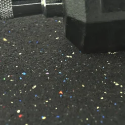 Rubber Tile Interlocking Regrind 3/8 Inch x 2x2 Ft. Pacific