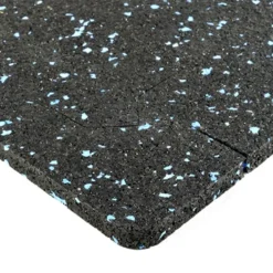 Rubber Tile Interlocks with Borders 10% Color 8mm x 25x25 Inches Pacific