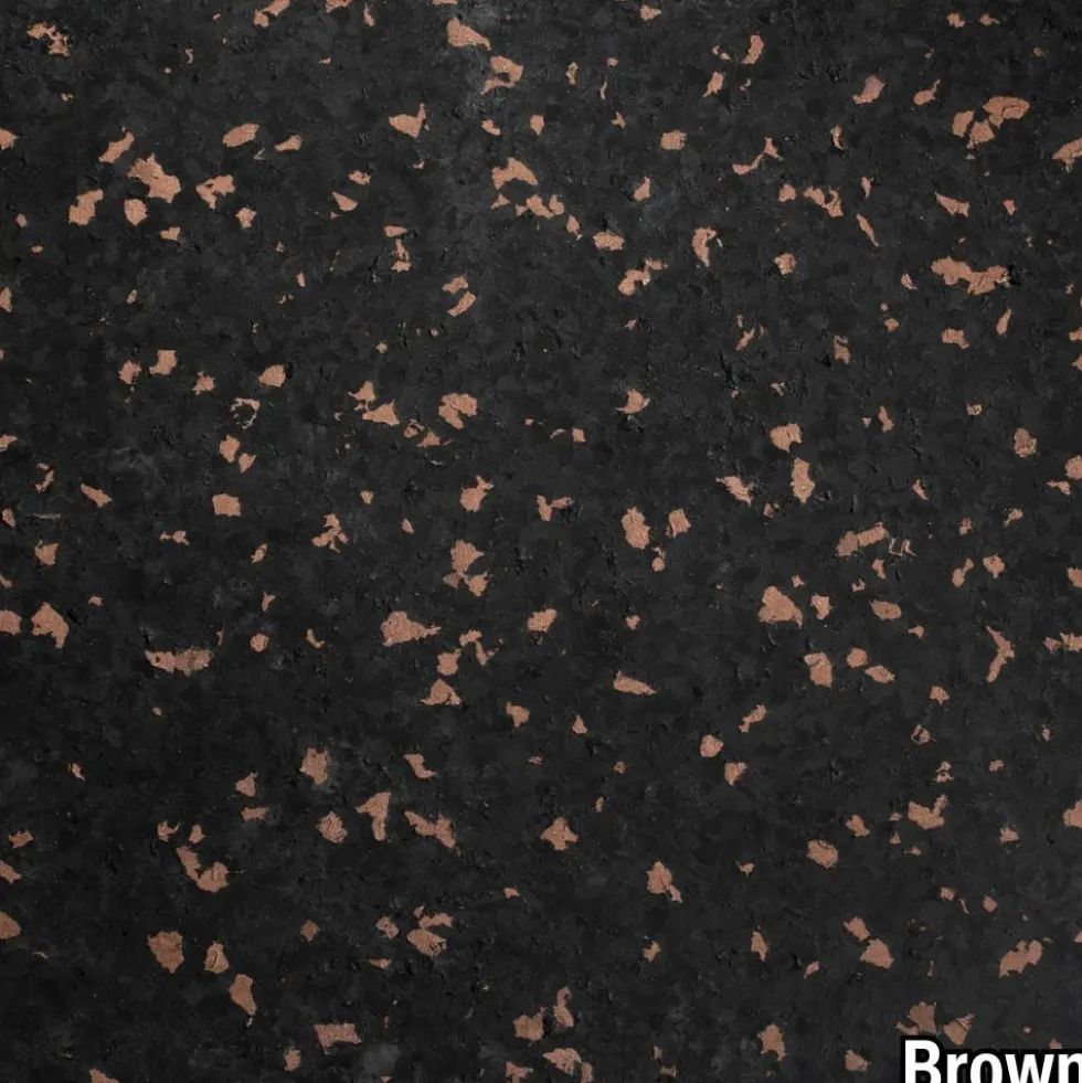 Rubber Tile Interlocks with Borders 10% Color Custom 1/4 Inch x 25x25 Inches Pacific