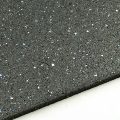 Rubber Tile Interlocks with Borders Regrind 8mm 25x25 Inches Pacific