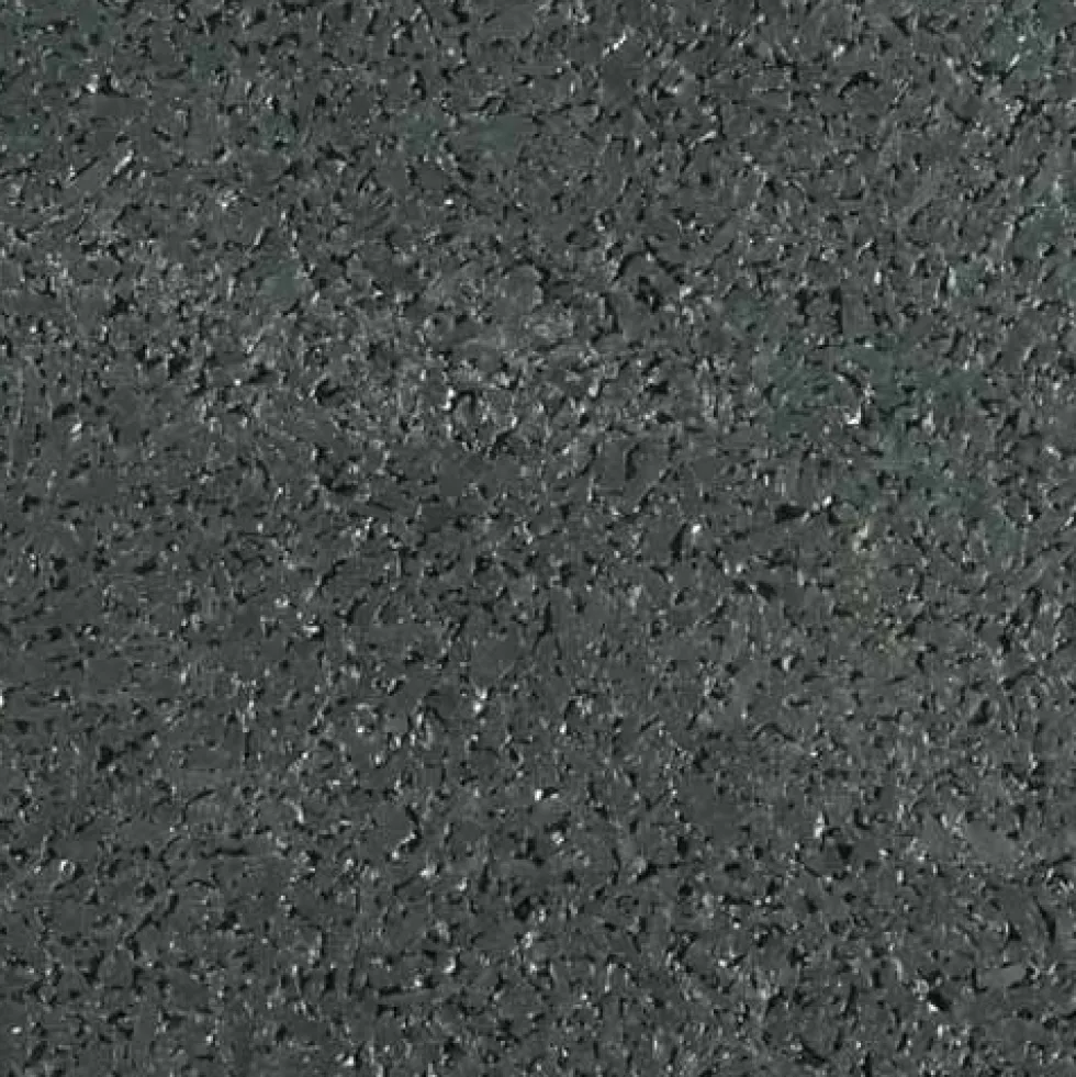 Rubber Tile Utility Black Mix 8 mm x 3x3 Ft.