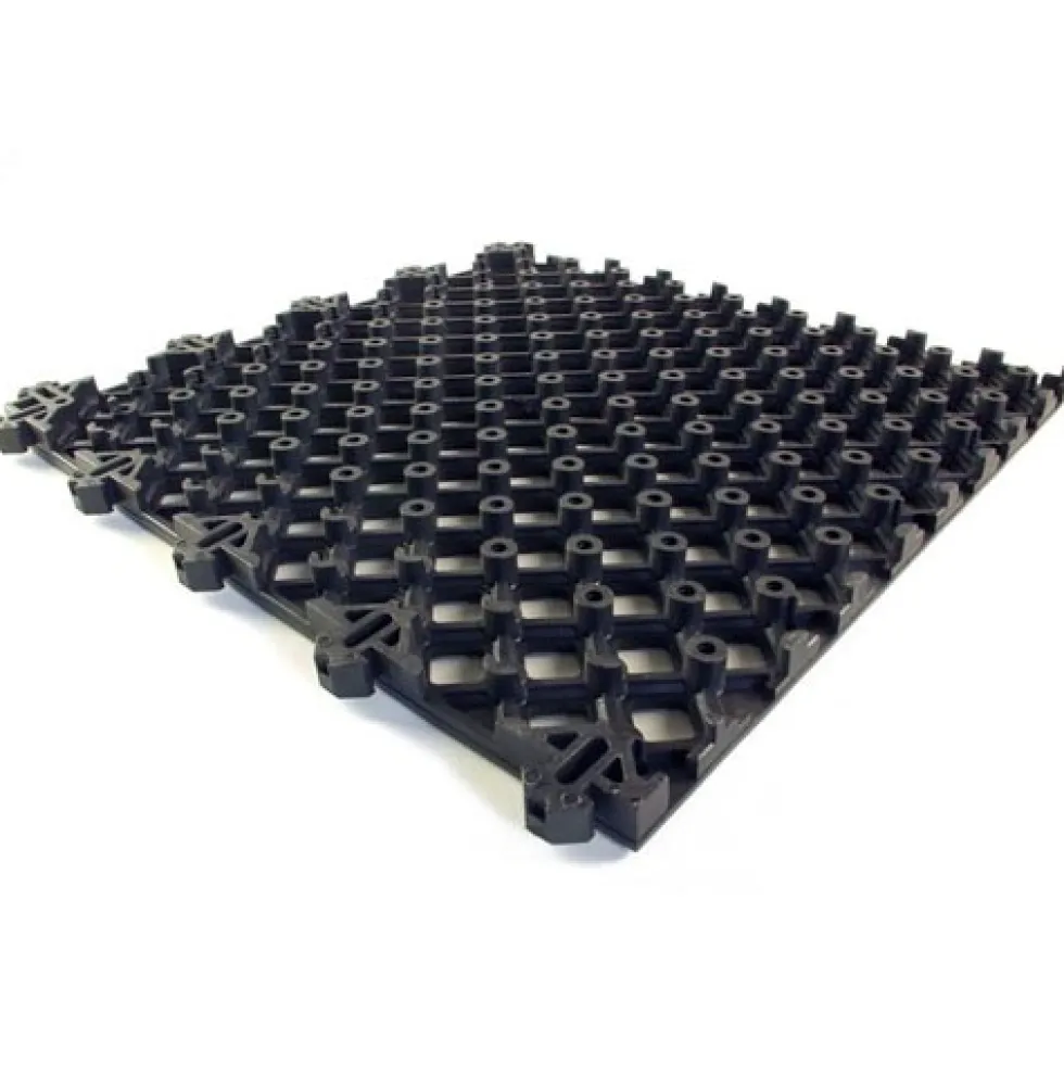 Safety Matta Perforated Black 1 Inch x 20x20 Inches