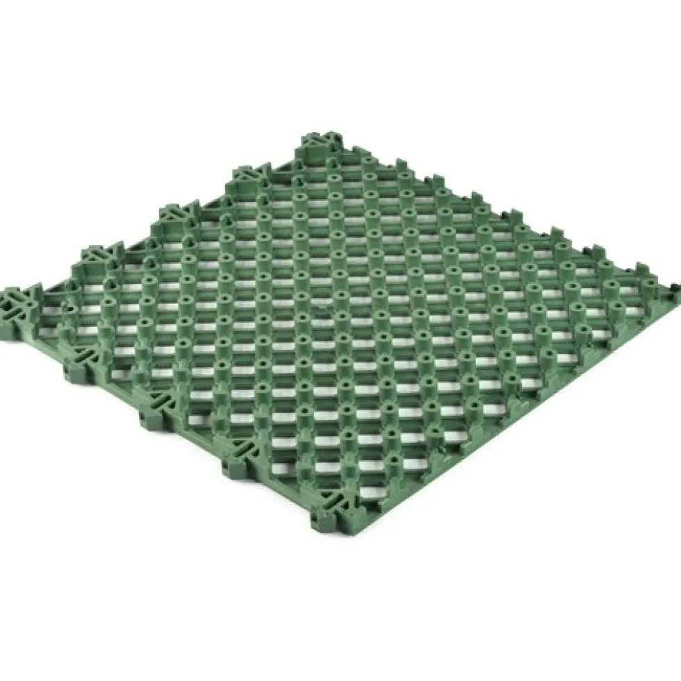Safety Matta Perforated Green 1 Inch x 20x20 Inches