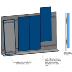 Safety Outdoor Stadium Pad 2 Inch x 4x7 Ft. Z Clip Attachment